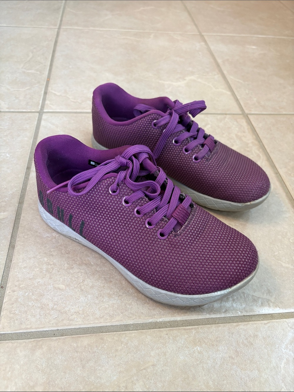 NOBULL Superfabric Trainer Purple Sneakers sz 6